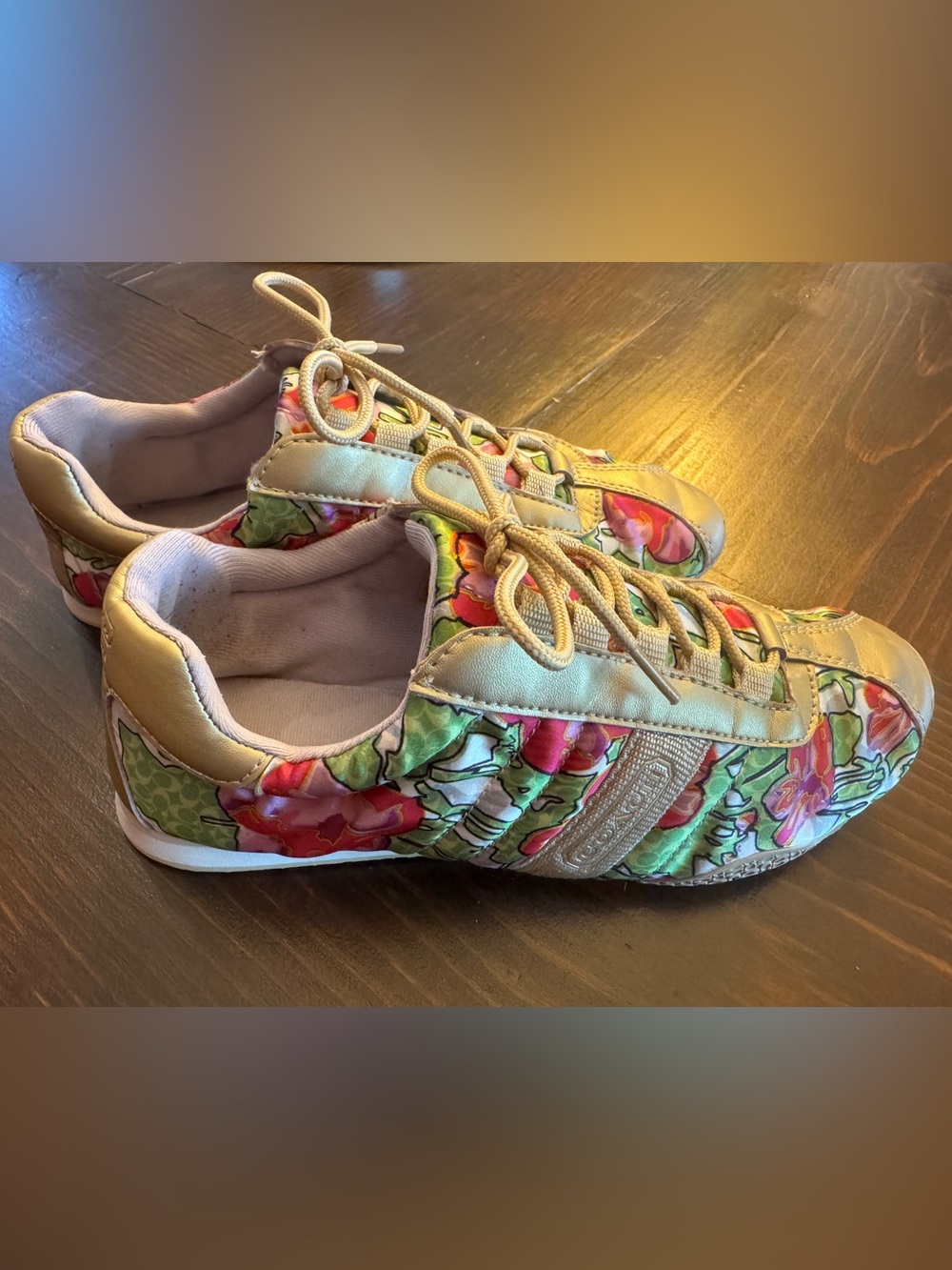 Coach Floral Lace-Up Fashion Sneakers - Picture 3 of 10